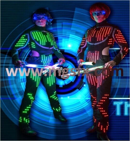 LED танцевальный костюм/LED платье/LED костюмы/LED костюм для женщин | Тематическая