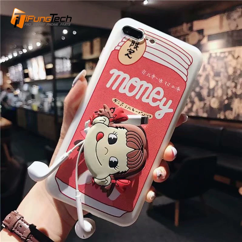 3D Japan Milk Milky Phone Case for iPhone 6S Plus 7 8 Emboss Silicone cover X XS MAX XR soft Coque |