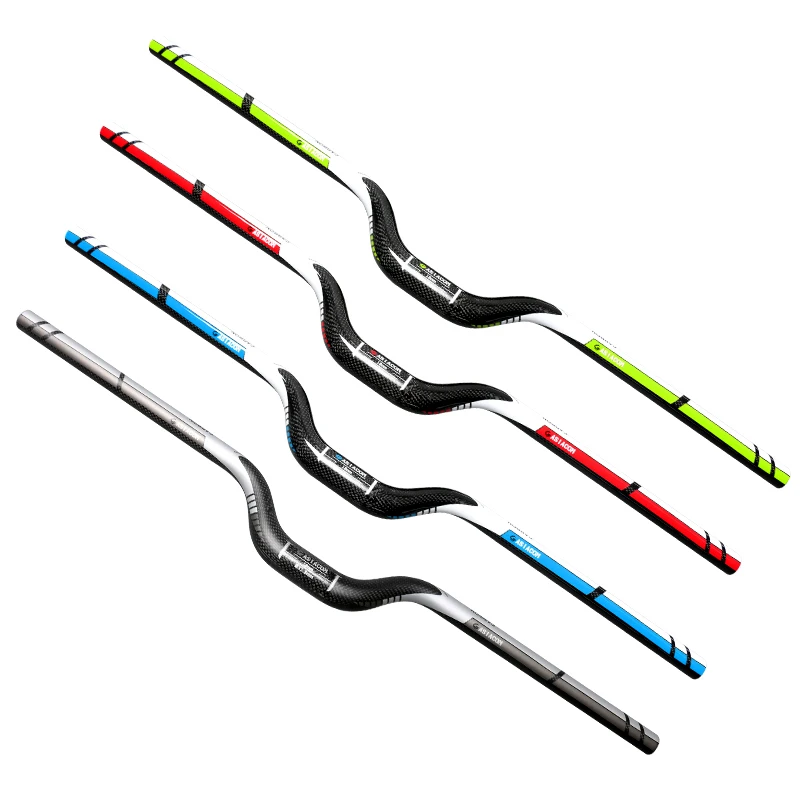 2018 год ASIACOM 3K полностью карбоновый руль для горного велосипеда 31 8*600 740 мм складной