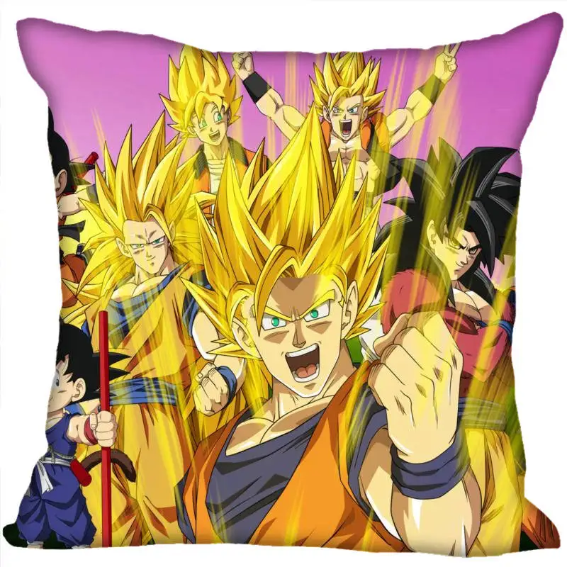 На заказ из аниме Goku наволочки dragon ball Z квадратная наволочка Рождественская Наволочка на молнии наволочка 40*40 см, 45*45 см(с одной стороны - Цвет: Pillowcase 26