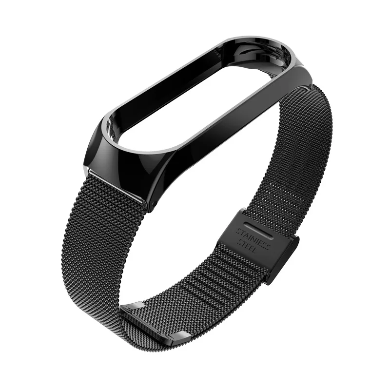 Для Xiao mi band 4 и 3 ремешок смарт-браслет из нержавеющей стали металлический сменный Браслет Xiao mi Xio mi