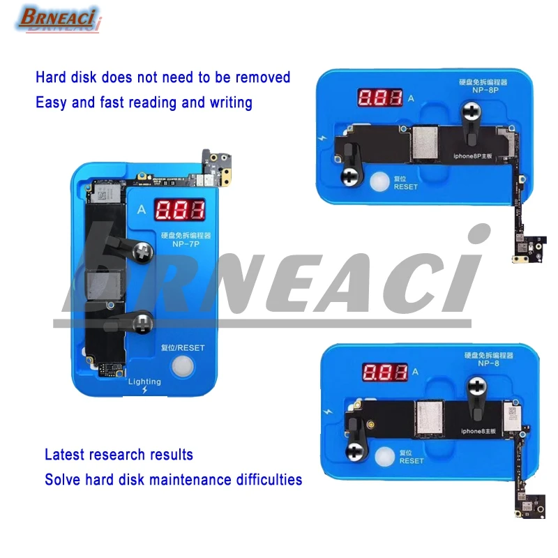 brneaci JC hard disk programmer high efficiency one-key read and write for iPhone 6S/6SP/7/7P/8/8P/X/XS/XR/XSMAX latest editor |