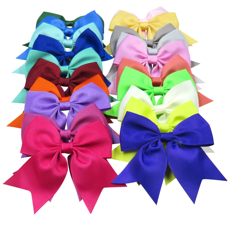 Swallowtail Ribbon Hair Bow Girls With Clip Hairpins Scrunchy Kids Green Woman Hair Accessories 4 Inch Tail Big Tie Bow Hairclip