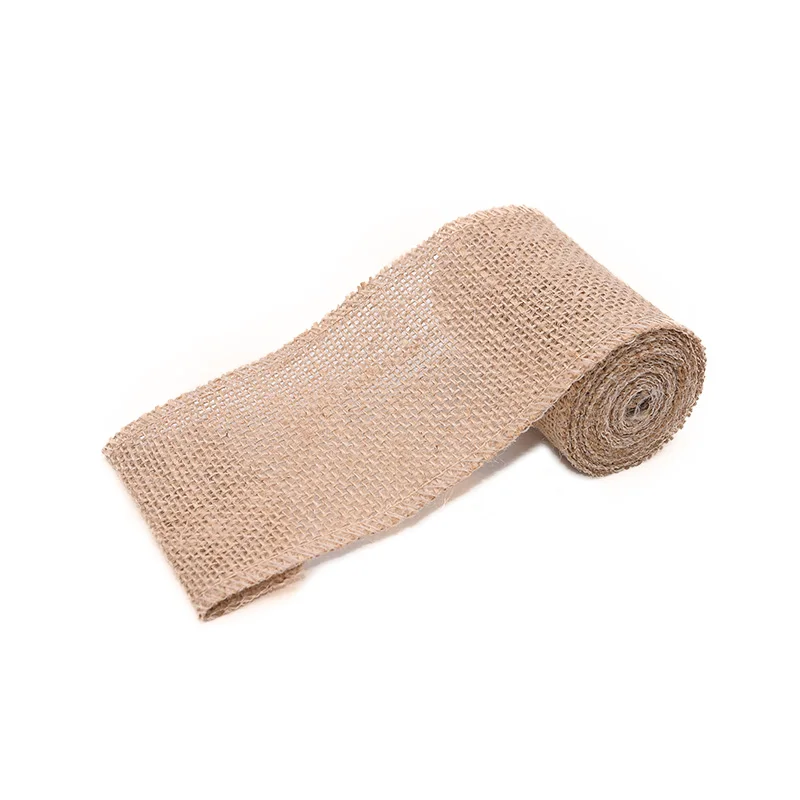 2 м винтажный деревенский Натуральный Джут Мешковина Hessian Rolls Свадебные украшения детский душ подарок на день рождения упаковка вечерние принадлежности