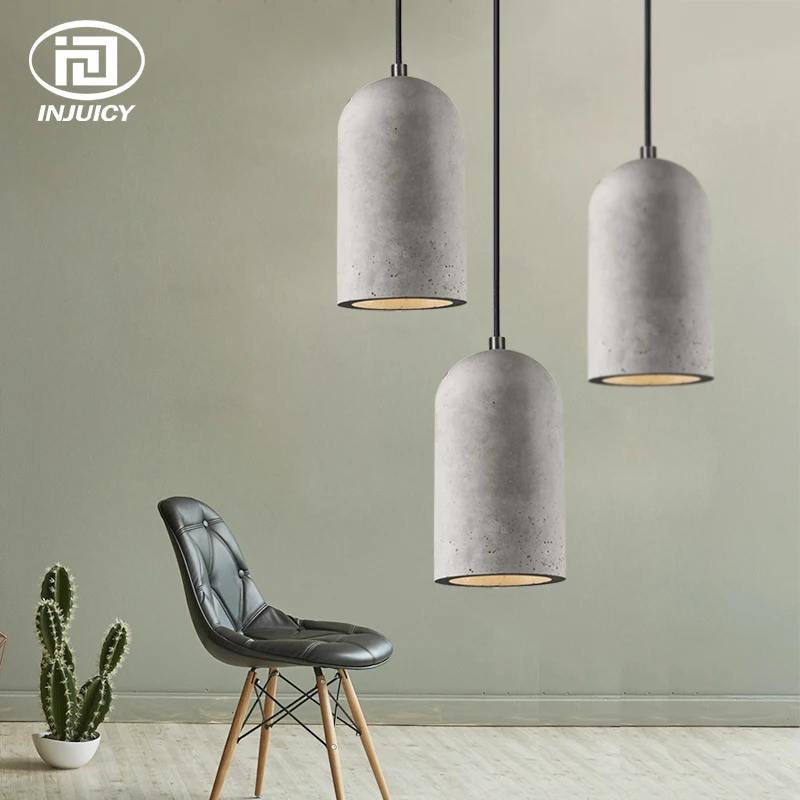 Скандинавский Лофт ретро бетонный подвесной светильник винтажный Бар Ресторан