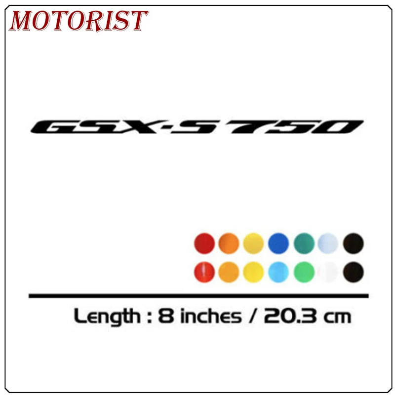 

2 X New Sales motorcycle bike Fuel tank Wheels Fairing notebook Luggage helmet MOTO Sticker decals For SUZUKI GSX-S750 GSXS750