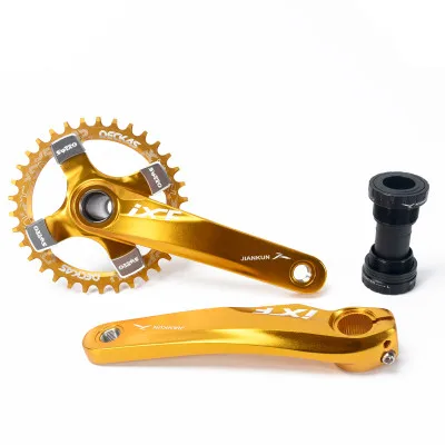 Лиловый IXF Mtb велосипед Cran 170 мм алюминиевый CNC104 BCD узкая широкая Цепь 32 T/34 T/36 T/38 T велосипедный шатун с нижним кронштейном - Цвет: Лиловый
