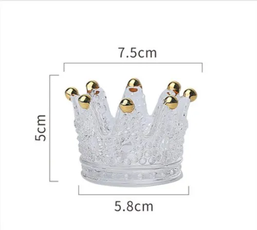 Подсвечник Crown Хрустальная пепельница высокое боросиликатное стекло практичная