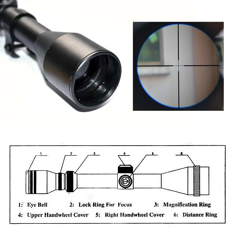 Охотничий телескоп 3-7x28 Zoom Air телескопическая винтовка прицел оптические прицелы для охоты подходит. 22 винтовки или пневматические пистолеты HT6-0022