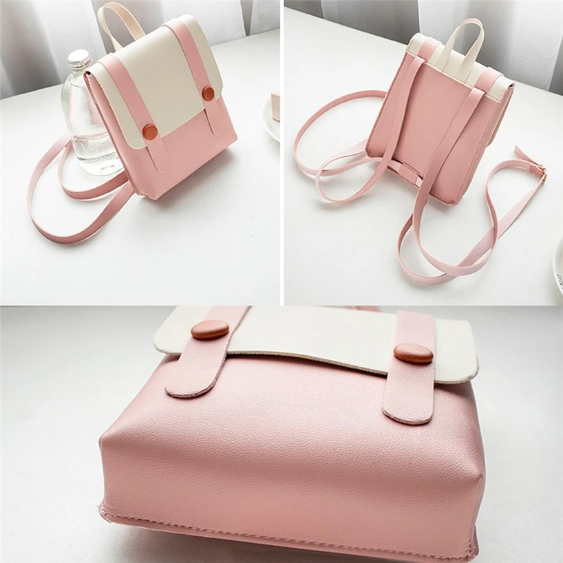 Женские рюкзаки с пэчворком Aelicy Универсальная кожаная сумка на одно плечо