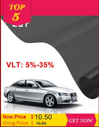50x300 см Темно-Черная тонированная пленка для окна автомобиля VLT 35% рулон 1 слой авто дом Коммерческая Солнечная защита лето