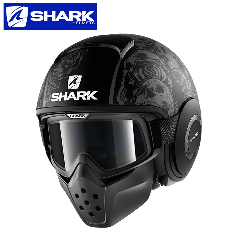 Акула мотоциклетный шлем для мужчин и женщин четыре сезона Ретро Локомотив Анти