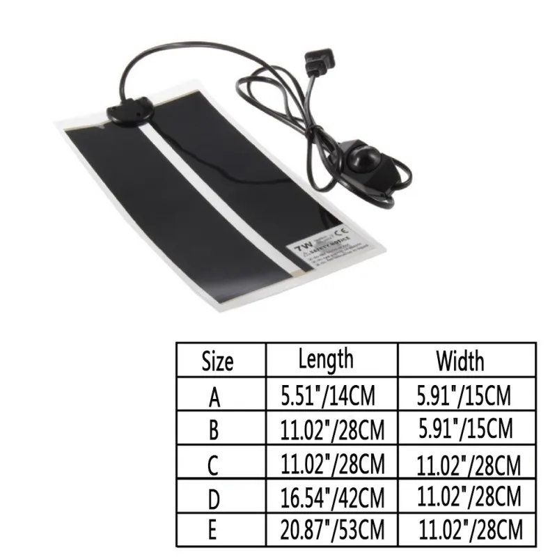 1 шт. тепловой коврик для рептилий инкубаторов нагревательный домашних животных
