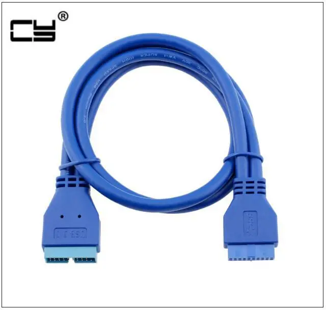 

50cm USB 3.0 20pin Motherboard Mainboard 20 pin Male to Male M/F Header Adapter Cable extension cable 0.5m &Male to Female