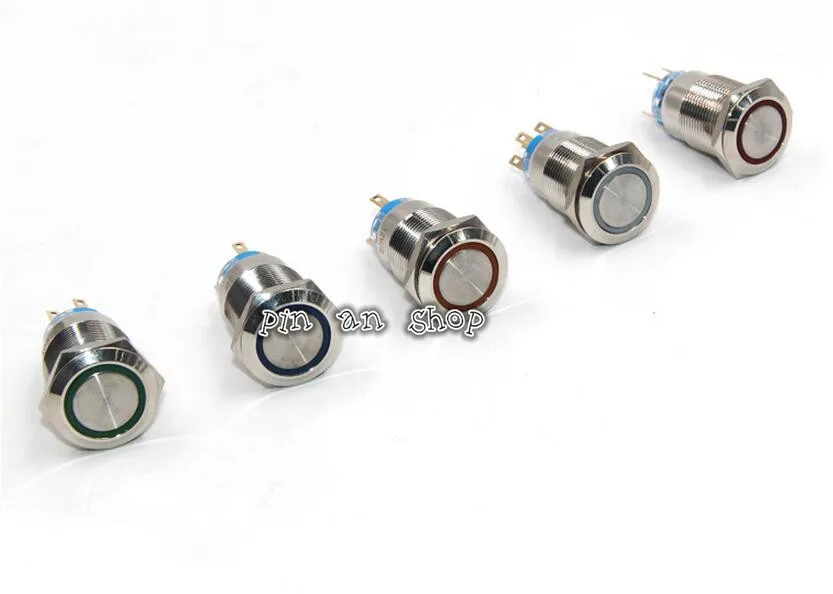 12 мм 4 Pin металлическая кнопка сброса Сварочная ножка серебряный контакт