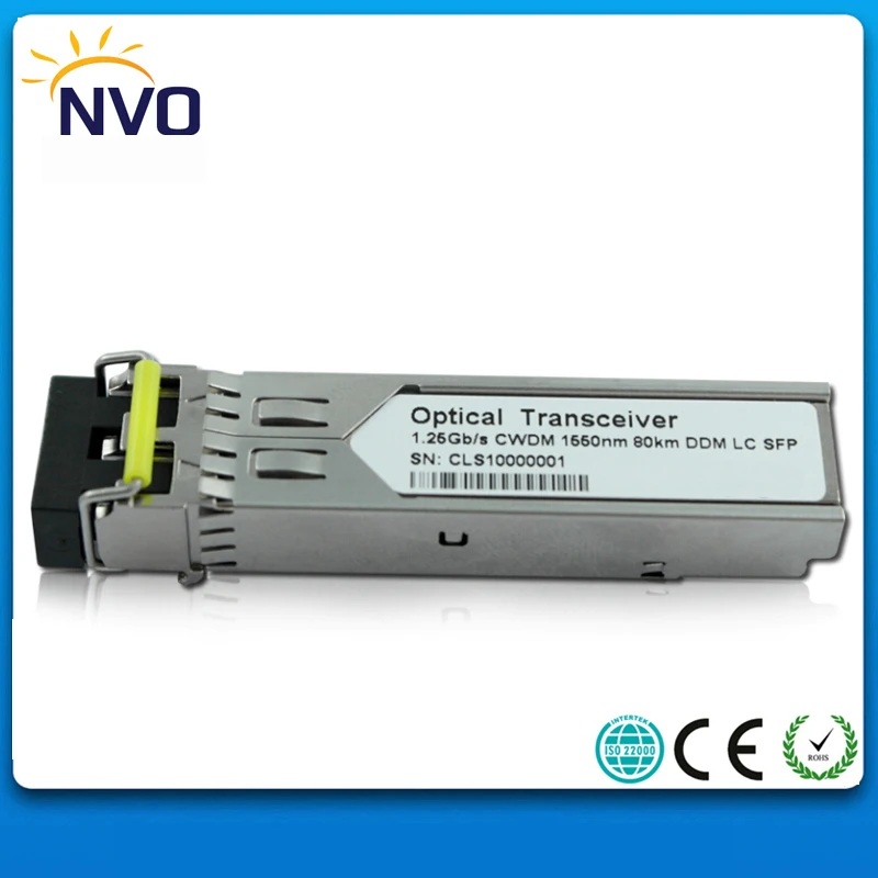 1 25G 1590nm двойное волокно LC 80km CWDM SFP приемопередатчик с DDM волоконно-оптический