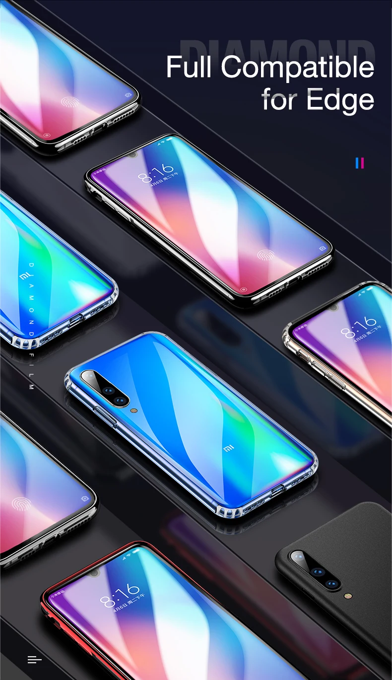 CAFELE закаленное стекло для Xiaomi mi 9 mi 9, ультратонкая защитная пленка на весь экран для Xiaomi mi 9 mi 9, прозрачная пленка с черным краем HD