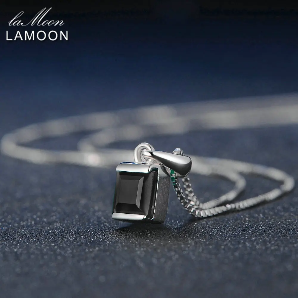 Женское ожерелье с подвеской в виде халцедона квадратное из стерлингового