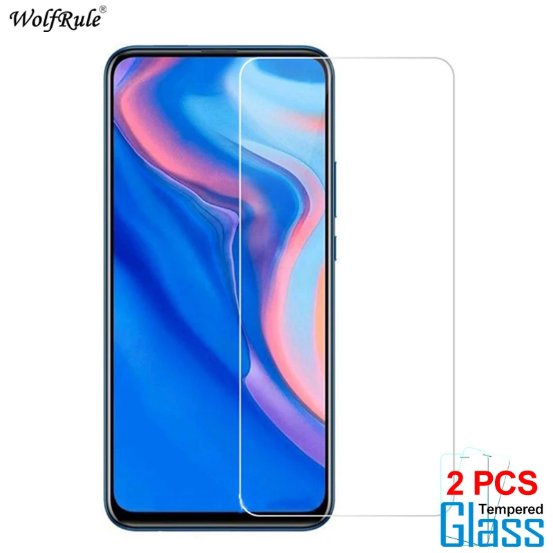 Protector de pantalla de vidrio templado para Huawei P Smart Z, pel&iacute;cula protectora de tel&eacute;fono de 6,59 pulgadas, 2 uds.-0