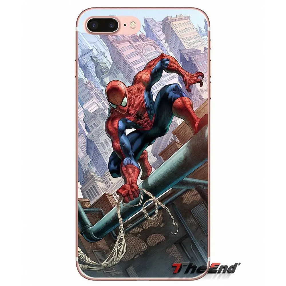 images 9 Мягкий чехол из ТПУ для Apple iPhone X 4 4S 5 5S SE 5C 6 6S 7 8 Plus 6Plus 7plus 8plus с изображением Человека-паука супергероя - Цвет: images 9