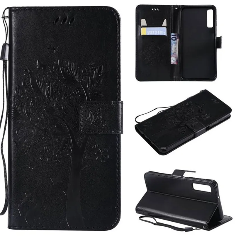Flip Leather Case For Samsung Galaxy J2 pro J3 J4 J6 J7 2018 Relief Wallet Cover Stand Phone | Мобильные телефоны и