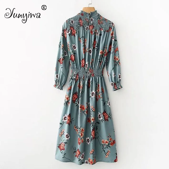 Женское платье Повседневное прямой печати Половина Рукава Vestidos до середины икры