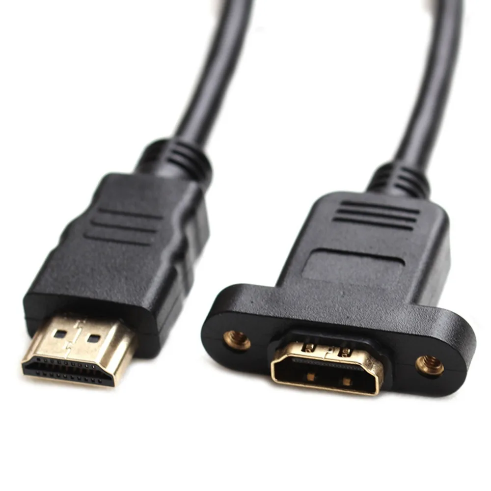 Высокоскоростной HDMI кабель удлинитель для мужчин и женщин с винтовой гайкой