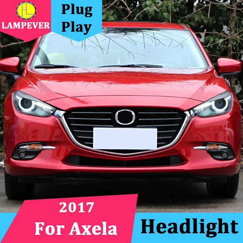 Автомобильный светодиодный налобный фонарь для Mazda 3 фары Новинка 2017 года Mazda3 Axela