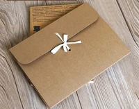 24180 7cm large flat kraft envelope packaging case kraft paper box gift for scarfhandkerchief box for wedding party gift box