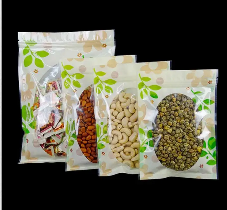 Розничная продажа 100 шт/партия изображение зеленого листа пластиковая застежка