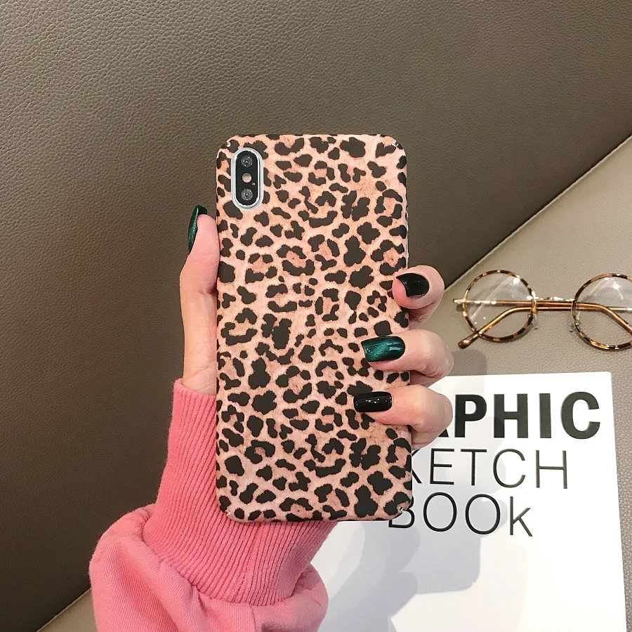 COPEONE леопардовый чехол для iPhone 7 Plus Жесткий Чехол ПК 8 plus 6 6s 6plus Capa Ультратонкий