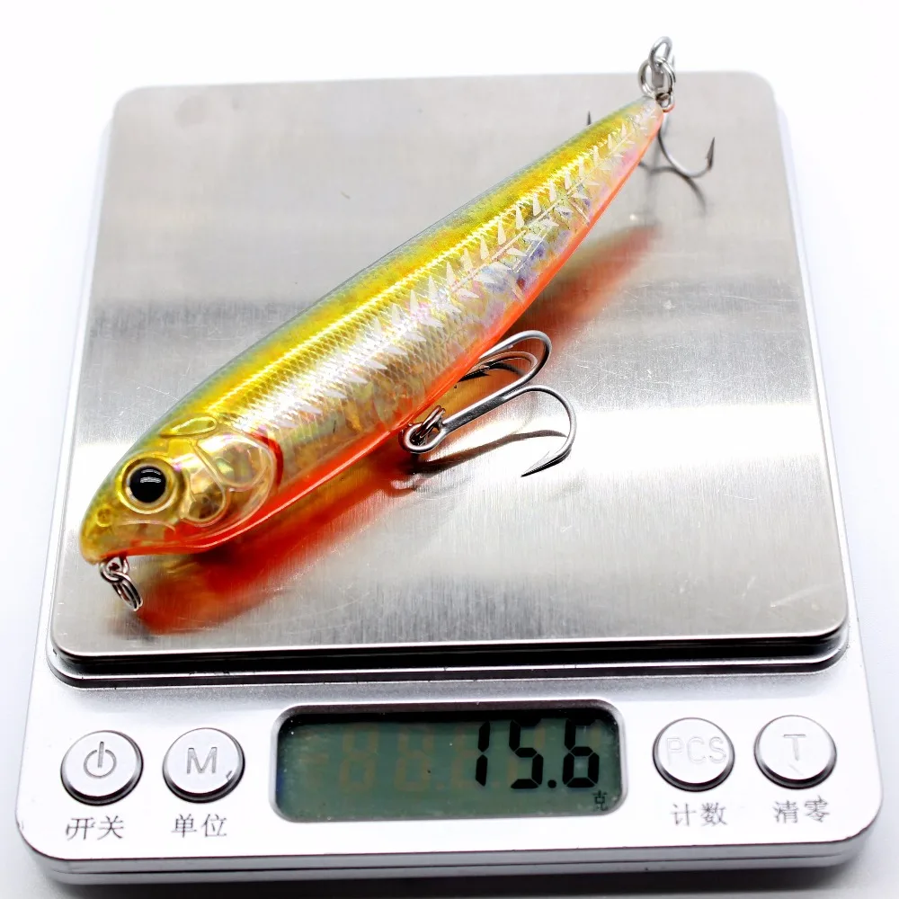 

AOCLU 6 pcs/lot wobbler Super Quality 6 Colors 10.5cm 15.6g Hard Bait Crank Popper Fishing lures 4# VMC hooks free shipping