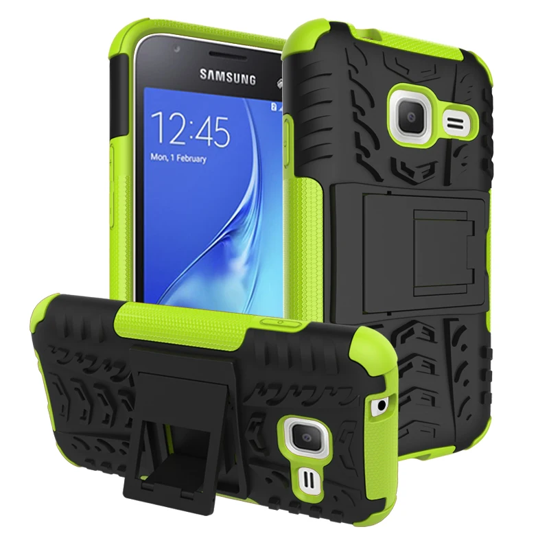 BYHeYang Роскошный Гибридный ТПУ силиконовый + жесткий защитный чехол для Samsung Galaxy J1