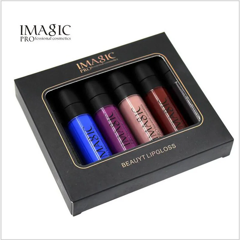 IMAGIC Halloween Party Lipgloss Set Vampire Style Sexy Blue Black Red 6 Color/kit Waterproof Matte Lip Gloss Makeup | Красота и