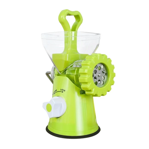 Green Meat grinder Ручная мясорубка домашняя мясорубка машина для колбасы лезвие из нержавеющей стали измельчитель овощей измельчитель кухонный комбайн - Цвет: Green Meat grinder