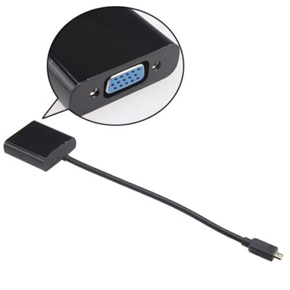 Новый 1080 P Micro HDMI к VGA Женский видео кабель конвертер адаптер для портативных ПК |