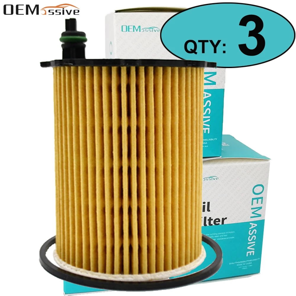 Set Of 3, 1109AY Oil Filters For Citroen Berlingo C3 DS5 Jumpy Ford Fusion Mondeo MINI Clubman Volvo S40 V70 III Peugeot 5008