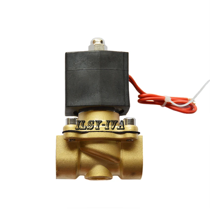 G1 &quotDC12V DC24V латунный квадратный электромагнитный клапан DN25 NBR материал
