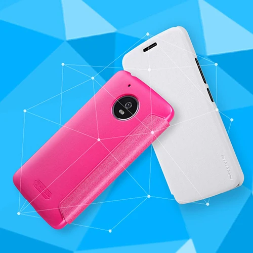 Nillkin Флип Чехол для Motorola Moto G5 Искра Смарт посмотреть Мода Кожаный Для Плюс Случае
