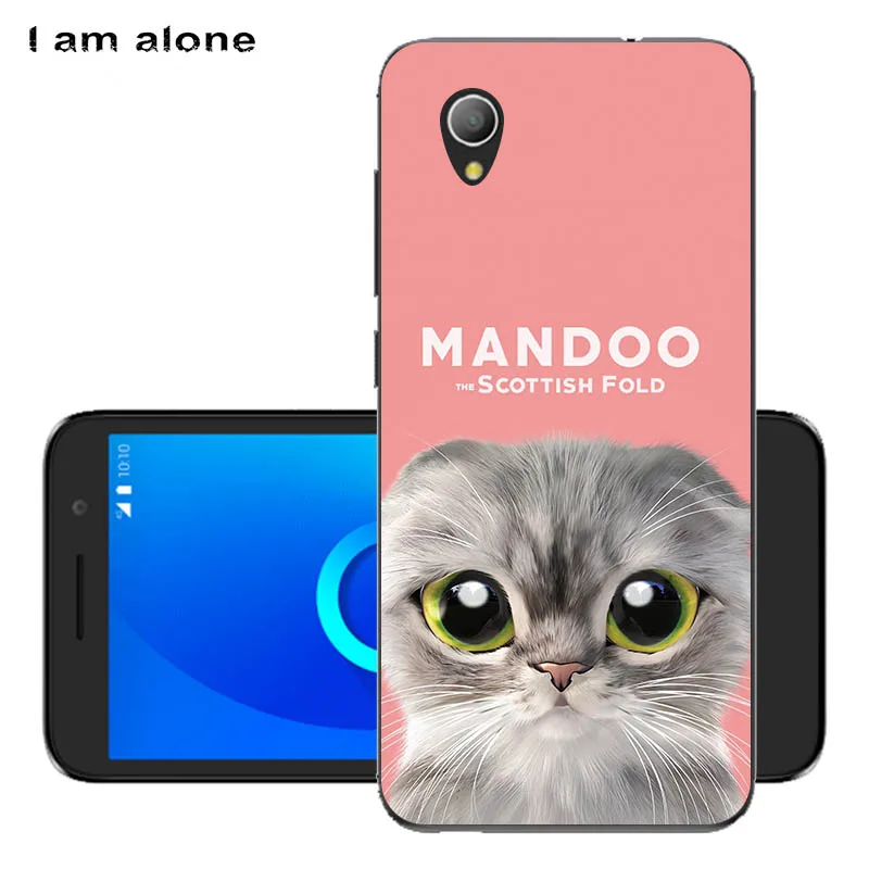 Чехол для телефона I am alone для Alcatel 1 5033D 5033 5033A 5033Y 5033X5,0 дюймов, Модный милый цветной Чехол для мобильного телефона из ТПУ