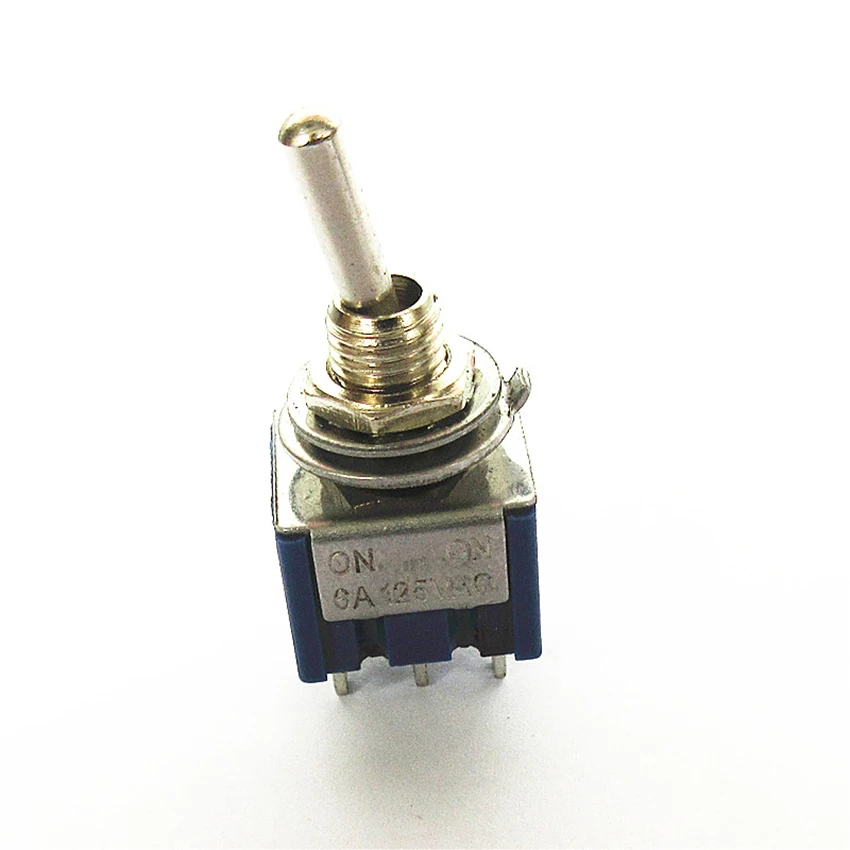 2 шт. AC ON SPDT 6 шаг Позиции рычажный переключатель 6A 125 v /3A 250V MTS 202|Выключатели| |