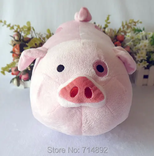 Гравити Фолз плюшевая анимэ кукла Waddles pet Розовая Свинья Косплей игрушка Большой размер 34*23 см Высокое качество Подушка