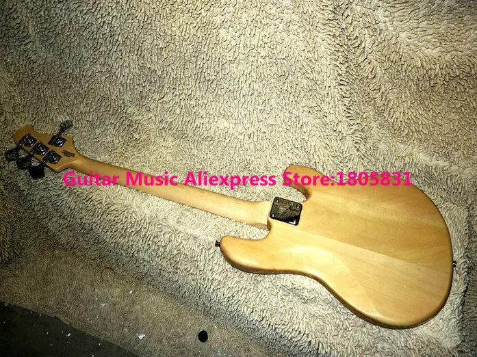 Бас-гитары натуральные 4 струны левшей Электрические бас-гитары кленовый гриф OEM