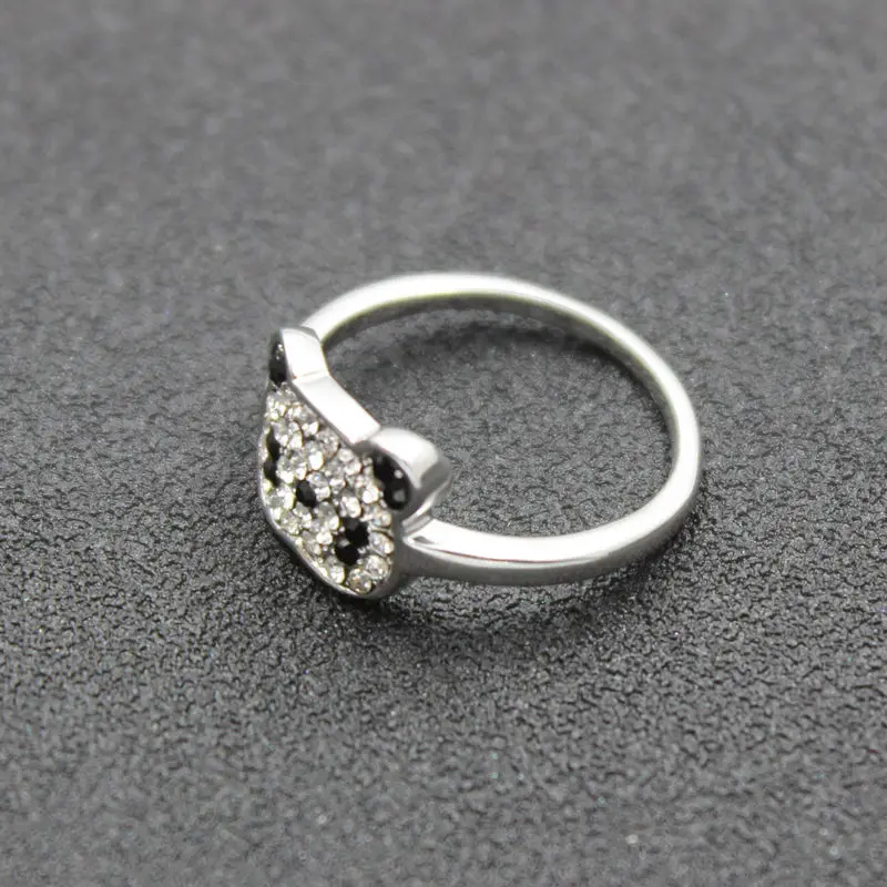 2020 для женщин ювелирные изделия из кристаллов панда с украшением в виде кольцо