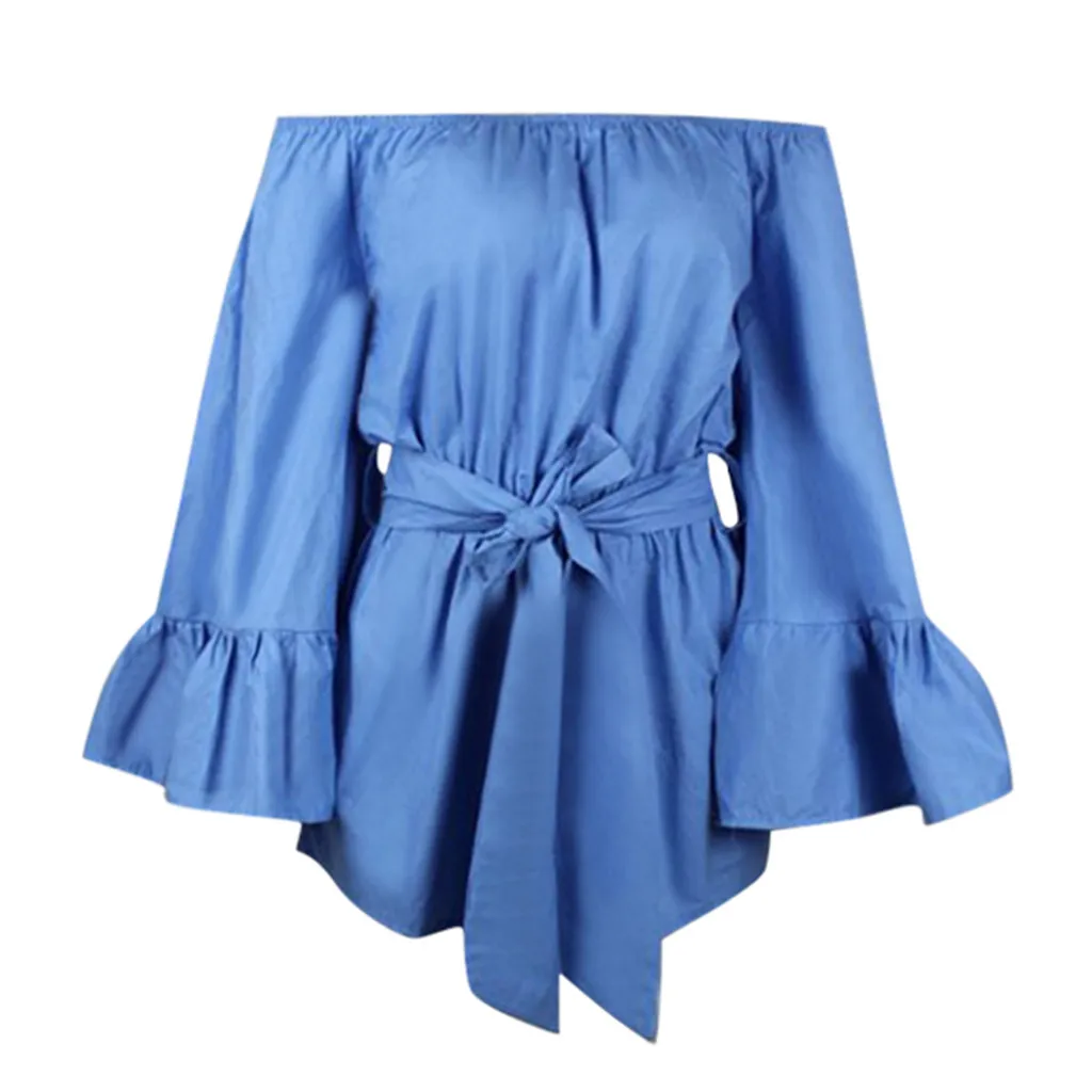 Женский Летний комбинезон 1 шт. модный пикантный с оборками на плечах и поясом