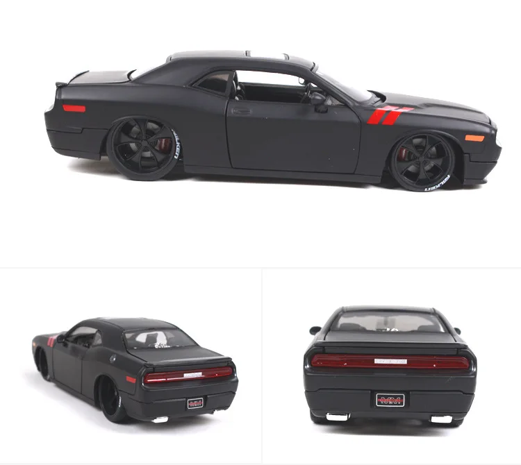 Моделирование 1:24 2008 Dodge Challenger модифицированный ретро сплав модель автомобиля, коллекция и подарок мускул модель гоночной машины
