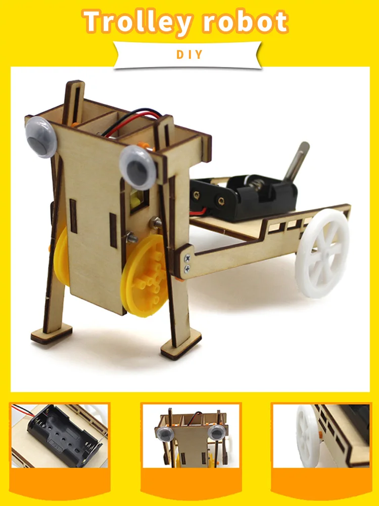 Электрический ходячий робот 2WD тележка для автомобиля DIY Kit технология физика