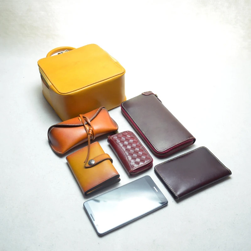 

YIFANGZHE Women's Genuine Leather bags, Small Girls Crossbody Bag Purses/Handbags Shoulder Bags with Adjustable Strap