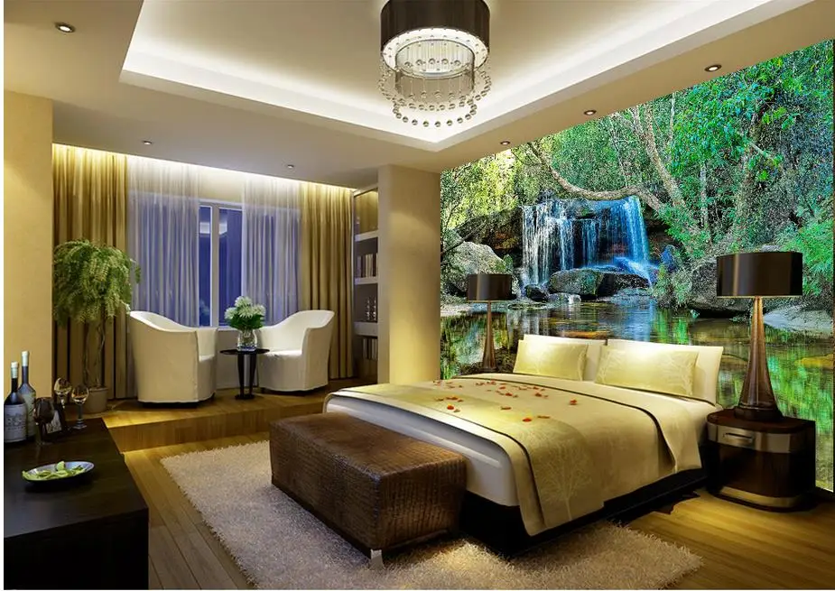 Настенные 3D обои на заказ пейзаж фоны Живописные фрески|landscape wallpaper|3d landscape wallpaper3d