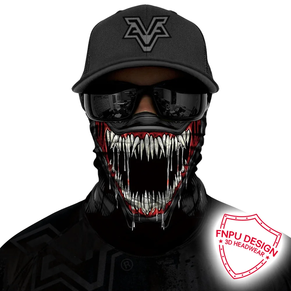 3D бесшовная бандана Marvel головная повязка на шею Buff Deadpool Venom мотоциклетная маска